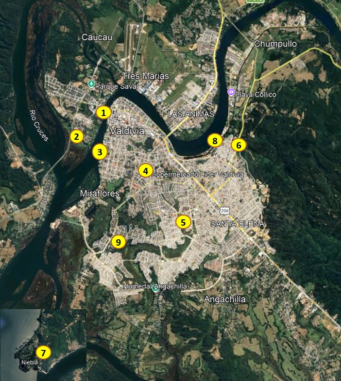 Mapa Valdivia